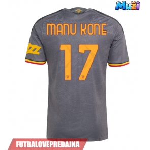 Lacne Muži Futbalové dres AS Roma Manu Kone #17 2026-27 Krátky Rukáv - Tretina